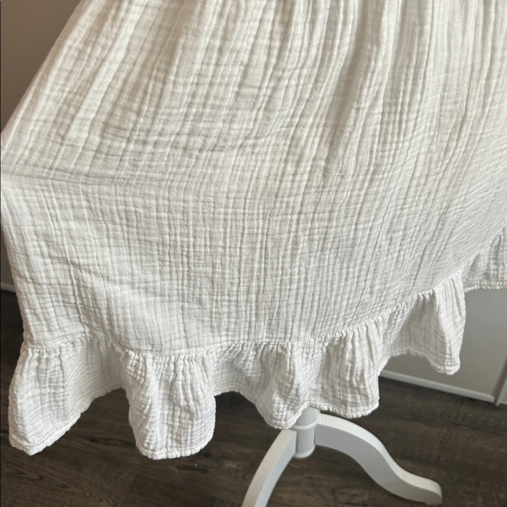Old Navy White Smocked mini dress - Picture 3 of 8